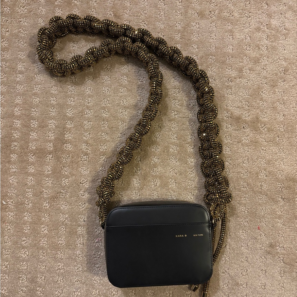 Kara Camera Bag Gold Strap